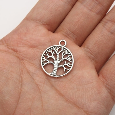 30 units Pendant antique silver life of tree Pendants Jewelry Findings & Components D-3-88