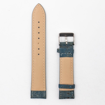 Cork turquoise color watch strap E-020-18/20