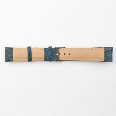 Cork turquoise color watch strap E-020-18/20