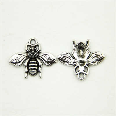 10 units Pendant antique silver Little bee jewelry pendant Jewelry Findings & Components D-3-301