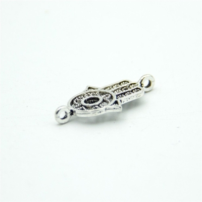 20 units Pendant antique silver hand with eye charms Pendants Jewelry Findings & Components D-3-315