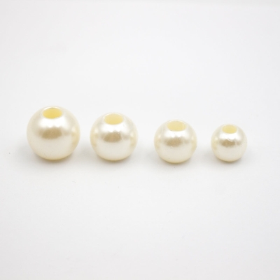 5 o 10 perline bianche, 4 diverse dimensioni di colore per cordoncino da 5 mm e 4 mm D-5-5-143