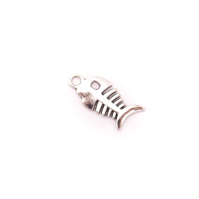 10 pz 3x10mm Ciondolo Argento Antico Piccolo Pesce Gioielli Ciondolo Risultati e Componenti di Gioielli D-3-454