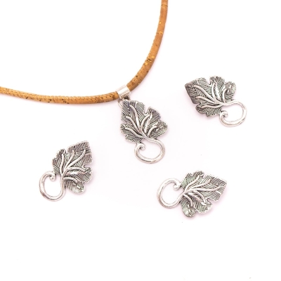 10 units 19x31mm Pendant antique silver Wine Leaf jewelry pendant Jewelry Findings & Components D-3-421