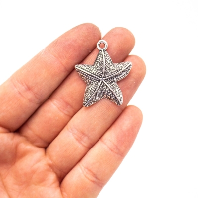 5 units 41x50mm Pendant antique silver Star Fish jewelry pendant Jewelry Findings & Components D-3-423