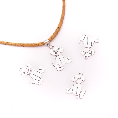 10 units 20x26mm Pendant antique silver Dog jewelry pendant Jewelry Findings & Components D-3-425