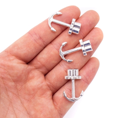 10 Units For3mm leather clasp, for 3mm round antique silver snap clasp jewelry finding D-6-260