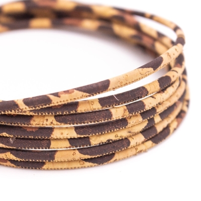 Leopardo 3 mm round cork cord COR-480（10meters）