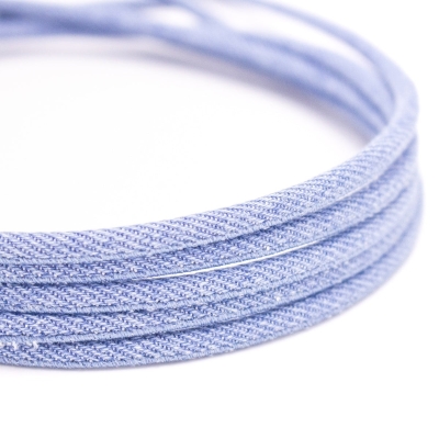 Denim 5mm round cord for jewelry making （Not Cork） COR-479(10meters)