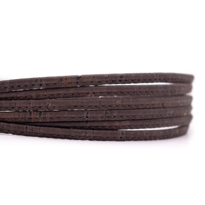 4x2mm flat Brown cork cord COR-552（10meters）