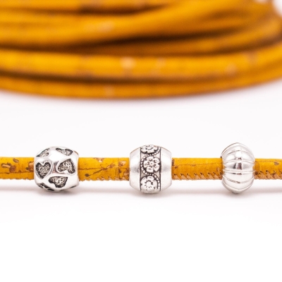 4mm Yellow round cork cord COR-458（10 meters）