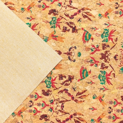 Birds Of Paradise, Cork Fabric- COF-365-NEW