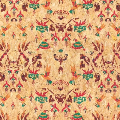 Birds Of Paradise, Cork Fabric- COF-365-NEW