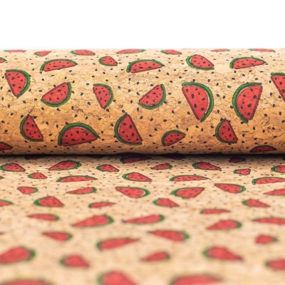 Watermelon, Cork Fabric- COF-405