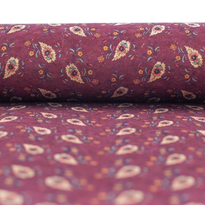 Luxe Floral, Cork Fabric-COF-341-A