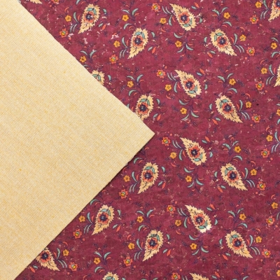 Luxe Floral, Cork Fabric-COF-341-A