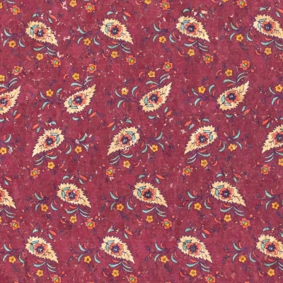 Luxe Floral, Cork Fabric-COF-341-A