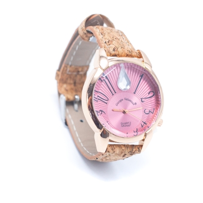 Orologio unisex in sughero con quadrante colorato WA-367