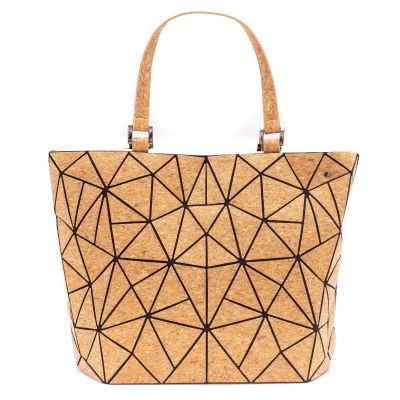 Cross-road, Geometric Cork Handbag for Women BAG-2207