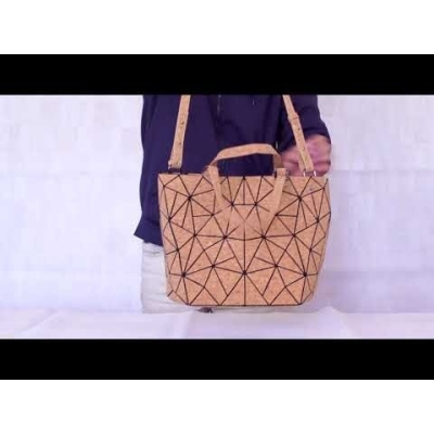 Cross-road, Geometric Cork Handbag for Women BAG-2207