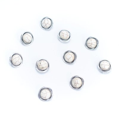 10 Pcs for 10mm flat leather, Antique silver slider beads, jewelry supplies jewelry finding D-1-10-285