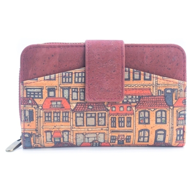 Natural Cork Printed Cardholder Wallet for Women BAG-2247