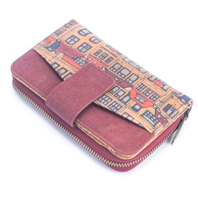 Natural Cork Printed Cardholder Wallet for Women BAG-2247