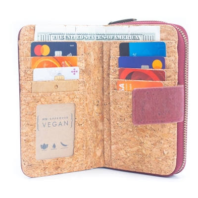 Natural Cork Printed Cardholder Wallet for Women BAG-2247