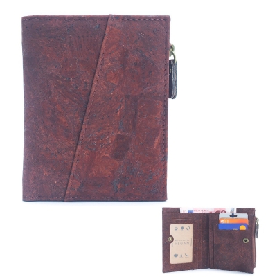 Classic Brown Cork Bifold wallet- BAG-2072