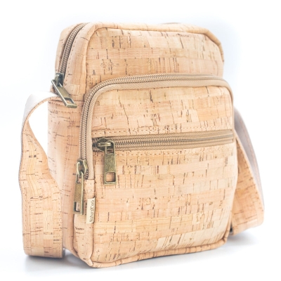 Men's Zipper Cork Messenger Bag BAG-2246