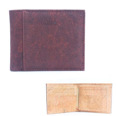 Brown Cork Men's Cardholder Wallet BAG-2074-DEF