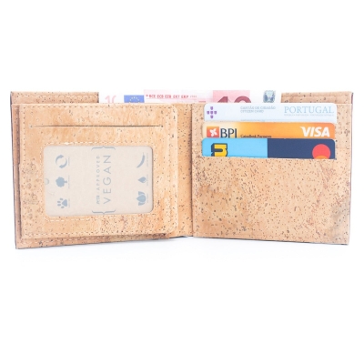 Brown Cork Men's Cardholder Wallet BAG-2074-DEF