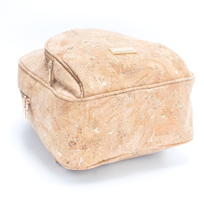 Natural cork Molten Gold Flap Daily ladies backpack BAG-2260