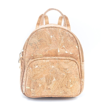 Semplice zaino da donna in sughero Golden Cork BAG-2259