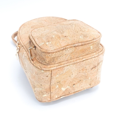 Semplice zaino da donna in sughero Golden Cork BAG-2259