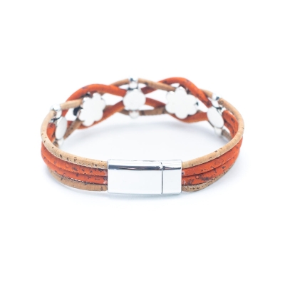 Bracciale in sughero fatto a mano DBR-031-MIX-5