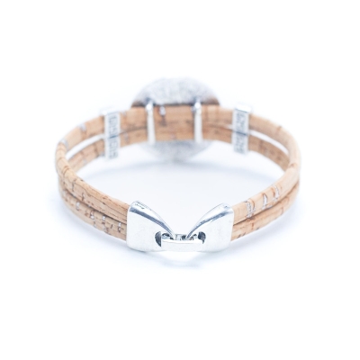 Bracciale in sughero fatto a mano BR-444-5