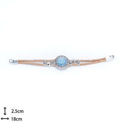 Bracciale in sughero fatto a mano BR-436-5