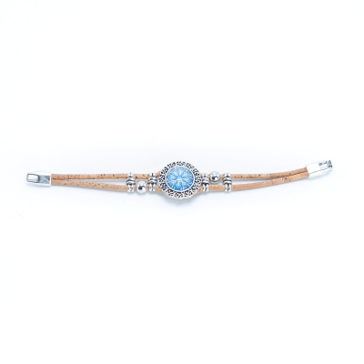 Bracciale in sughero fatto a mano BR-436-5