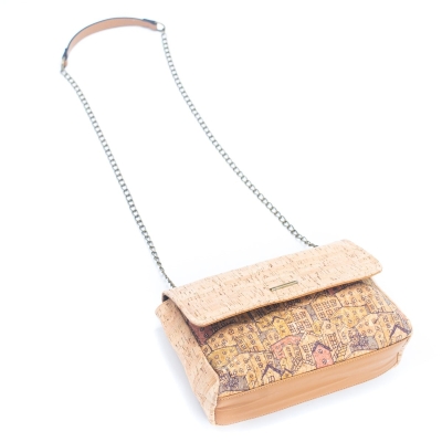 Natural Cork printed pattern women's messenger bag BAGD-353