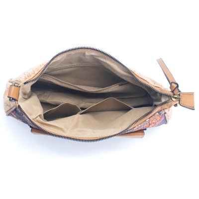 Borsa da donna con stampa realizzata in sughero naturale BAGD-352