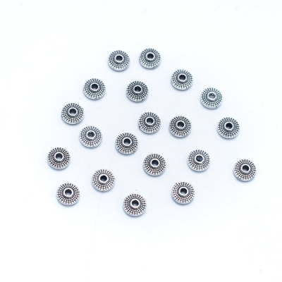 20 Pcs for 2mm round leather Antique Silver jewelry supplies jewelry finding D-5-3-180