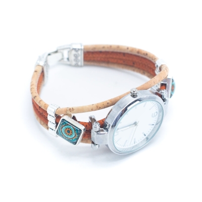 Handmade cork watch for women WA-176 (NEW)-RANDOM BOX