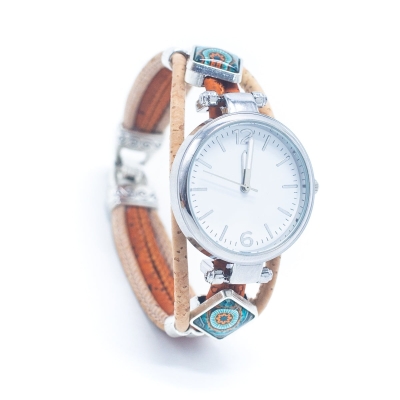 Handmade cork watch for women WA-176 (NEW)-RANDOM BOX