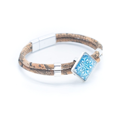 Natural Cork Handmade Bracelet BR-410-5