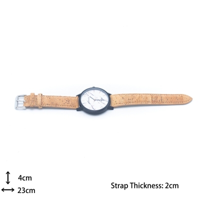 Natural Cork watch face with Strap unisex Watch WA-304-BOX