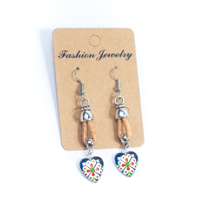 Dangler Cork ladies earrings-ER-148-MIX-5-RANDOM