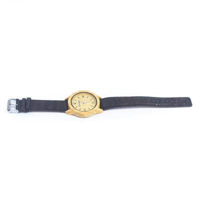 Cork Watch Set - Two Color Watch Strap - Unisex Cork Fashion Watch WA-239-BOX(with box)