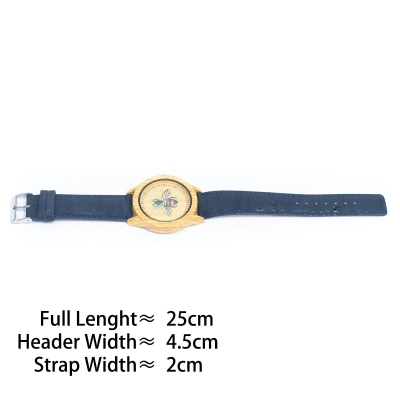 Cork Watch Set - Two Color Watch Strap - Unisex Cork Fashion Watch WA-240-BOX(with box)