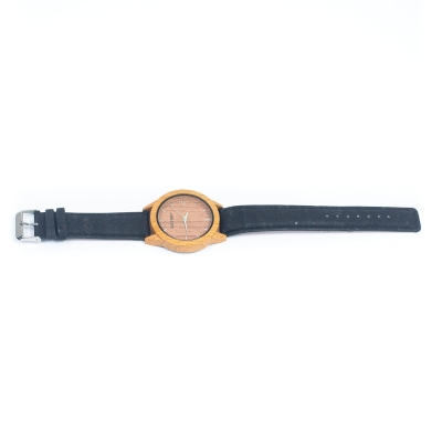 Cork Watch Set - Two Color Watch Strap - Unisex Cork Fashion Watch WA-286-BOX(with box)